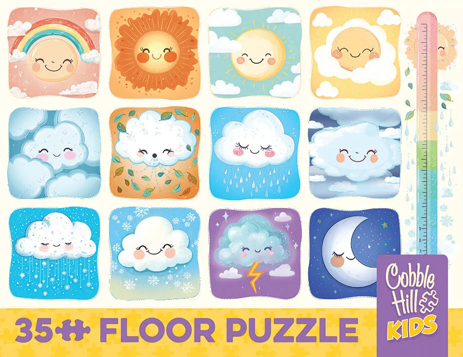 Cobble Hill Fair Weather puzzle podea 35 piese nori