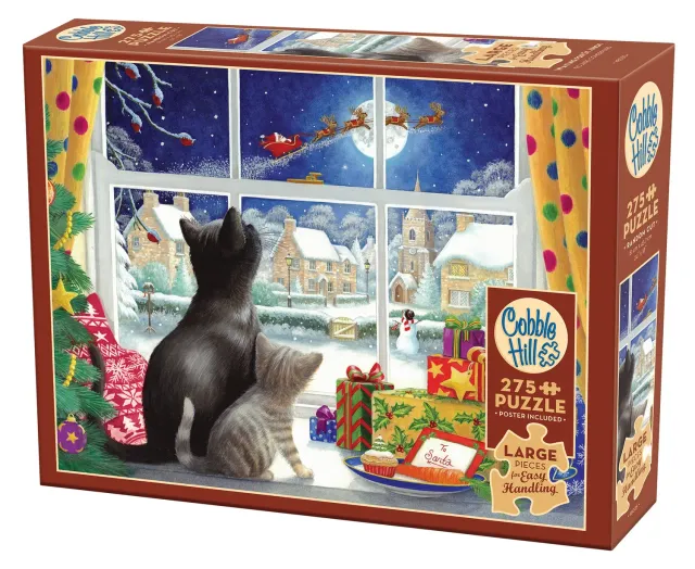 Cobble Hill Easy Handling Waiting for St. Nick puzzle 275 piese