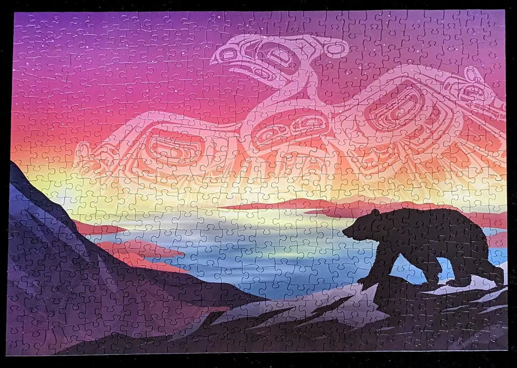 Cobble Hill Crossings Thunderbird Bear puzzle 500 piese