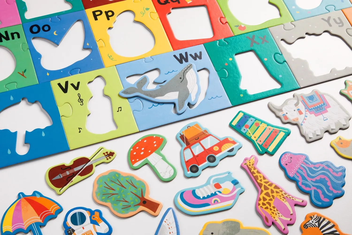 Mudpuppy My ABCs puzzle podea gigant 52 piese alfabet