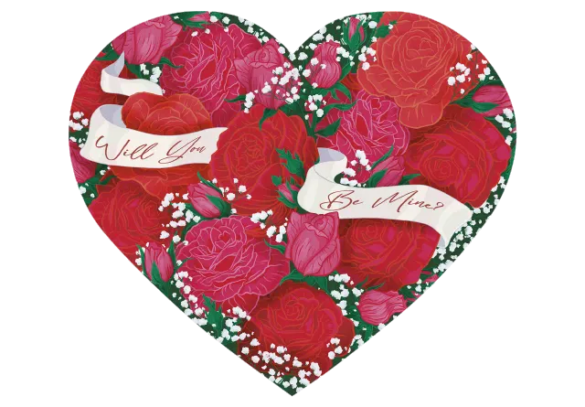 Mosaic Puzzles Will you be mine? puzzle 50 piese inimă