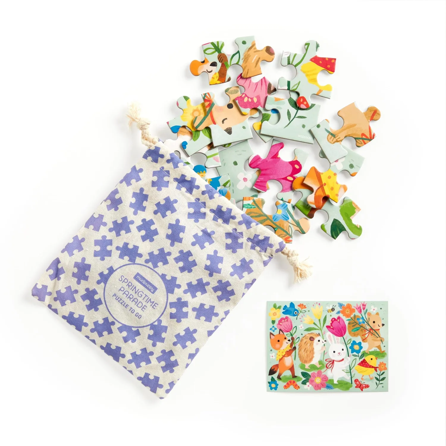Mudpuppy Springtime Parade puzzle to go 36 piese pascala
