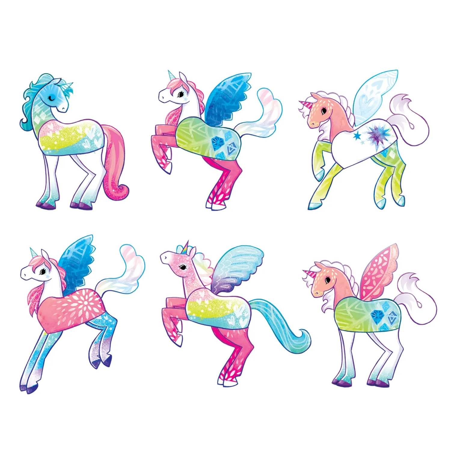 Mudpuppy Unicorn Magic Magnetic Build-It joc magnetic