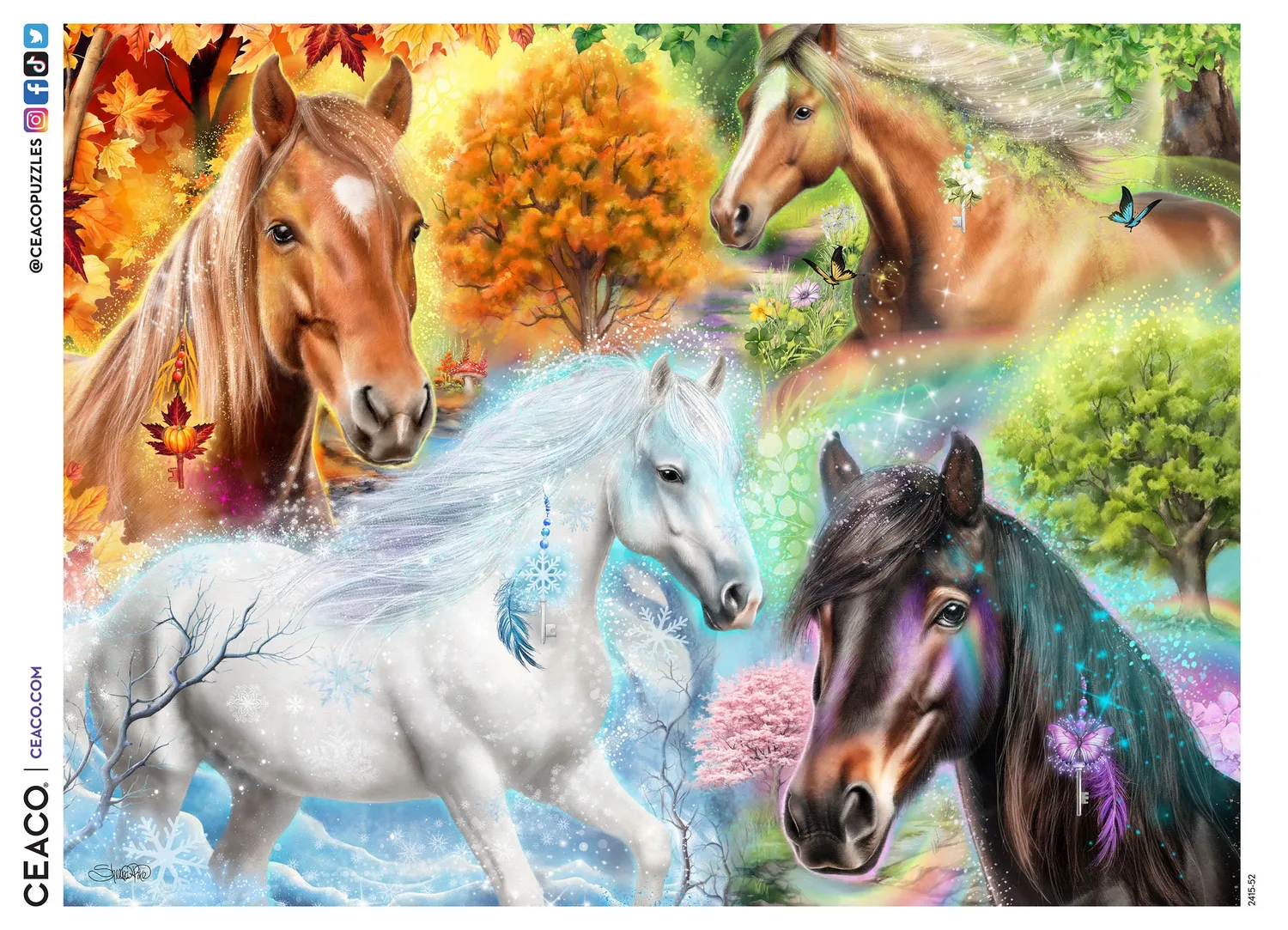 Ceaco A Season for Horses puzzle 500 piese cai