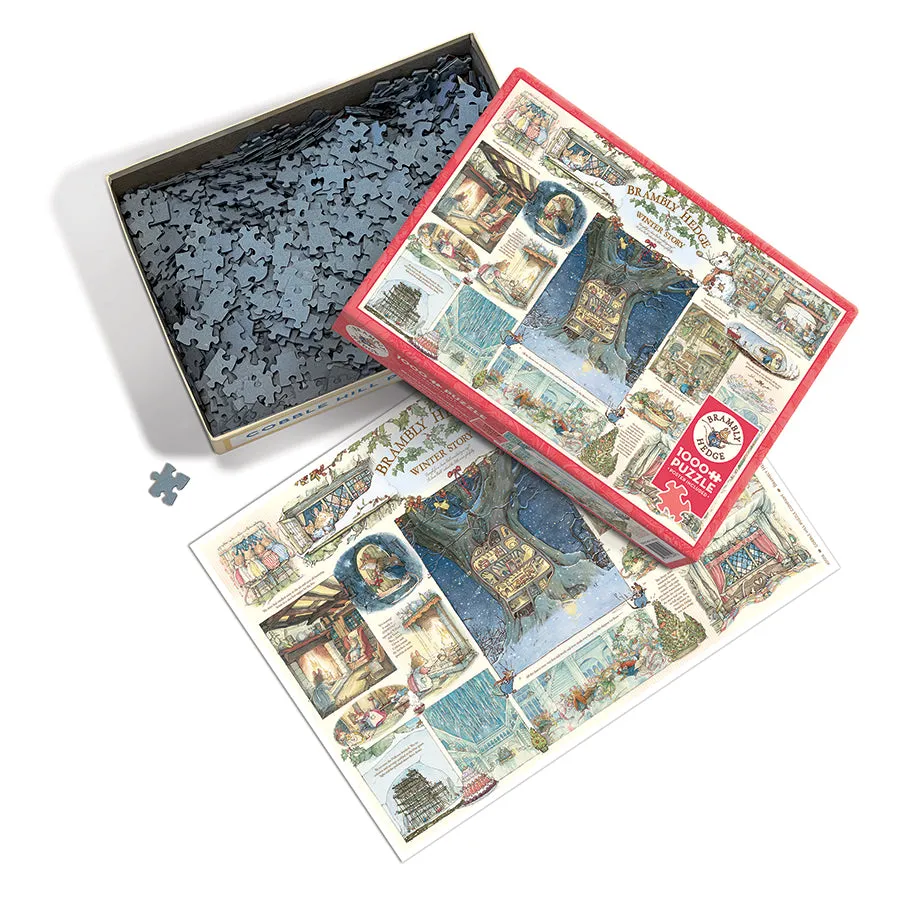 Cobble Hill Brambly Hedge Winter Story puzzle 1000 piese iarnă