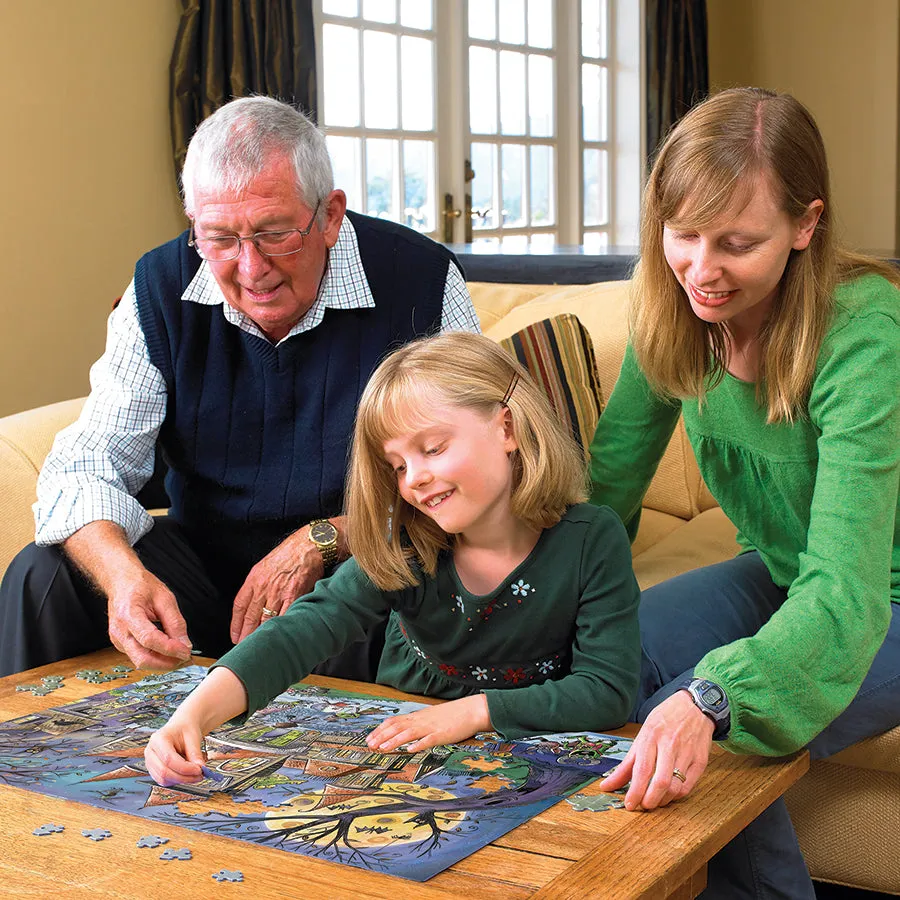 Cobble Hill Haunted House puzzle familie 350 piese