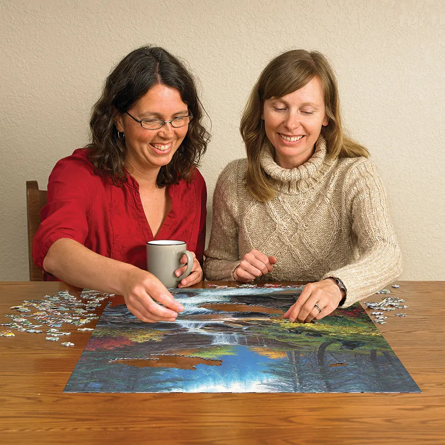 Cobble Hill Mountain Cascade puzzle 1000 piese toamnă