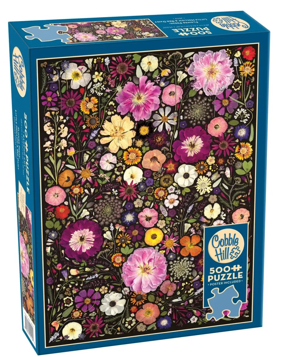 Cobble Hill Flower Press Little Hollow puzzle 500 piese flori