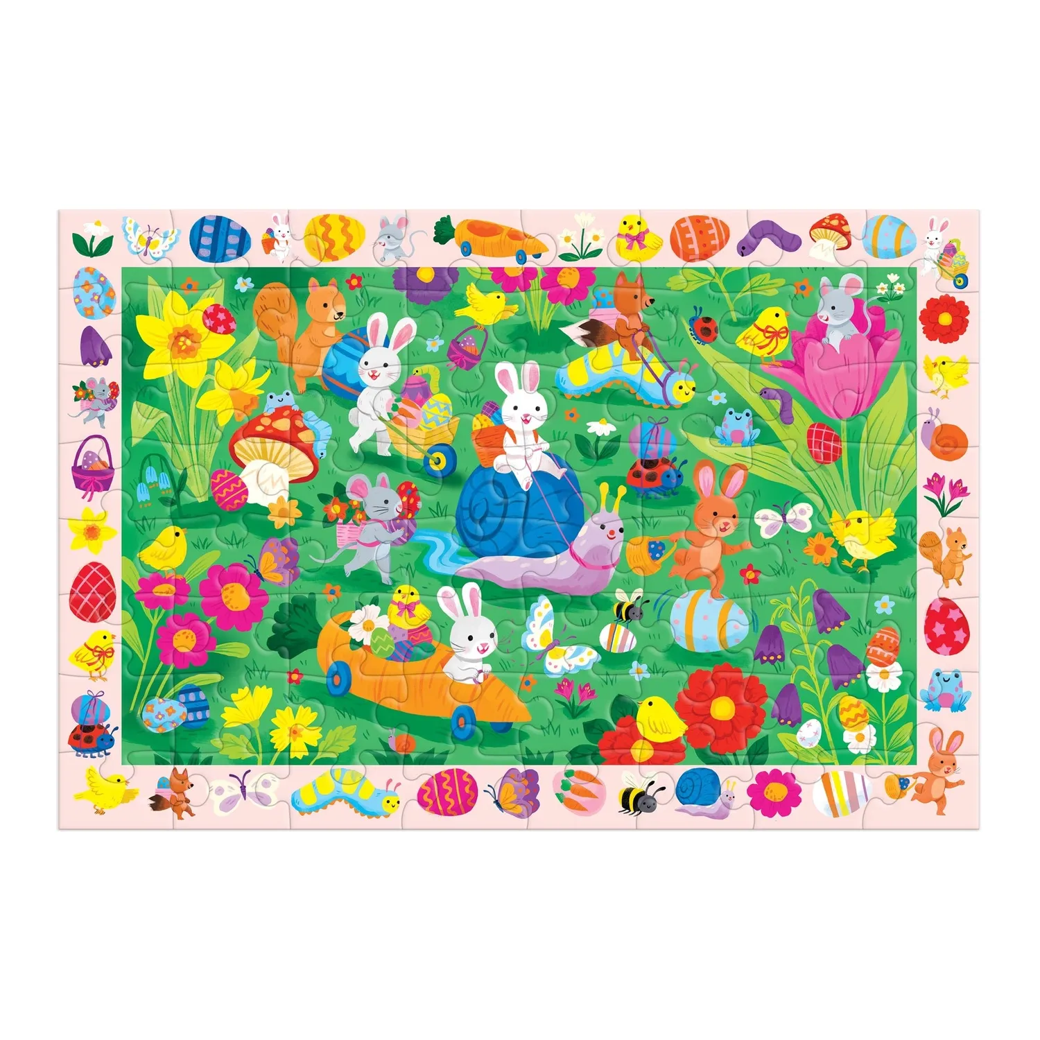 Mudpuppy Easter Egg Hunt puzzle 64 piese de Paste