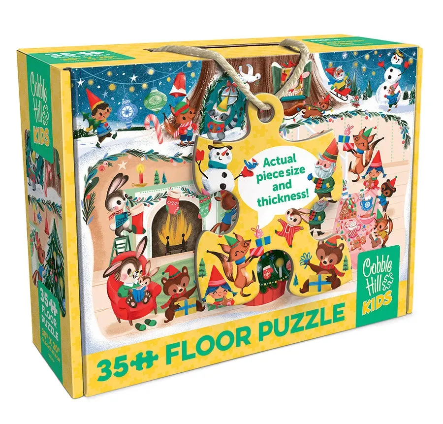 Cobble Hill Christmas Cheer puzzle podea 35 piese
