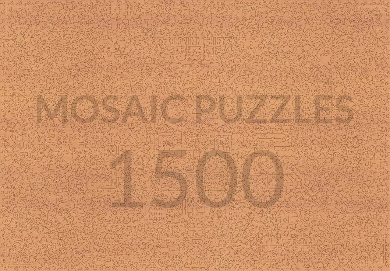 Mosaic Puzzles Tiny Realms puzzle din lemn 100 piese flori