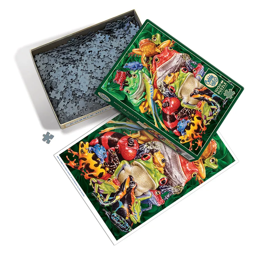 Cobble Hill Frog Business puzzle 1000 piese broaște