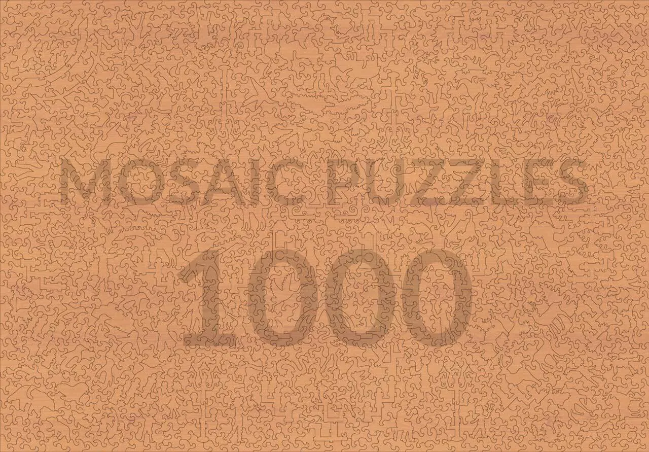 Mosaic Puzzles The Foxes puzzle lemn 500 piese vulpi