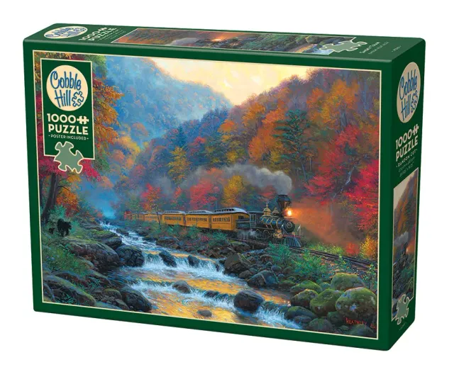 Cobble Hill Smoky Train puzzle 1000 piese tren