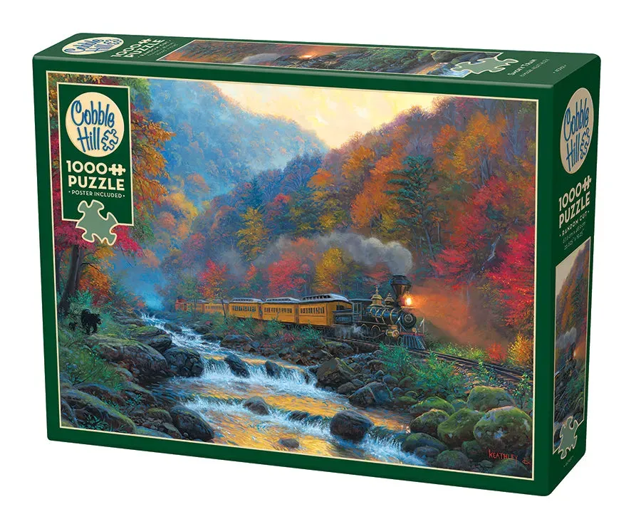 Cobble Hill Smoky Train puzzle 1000 piese tren