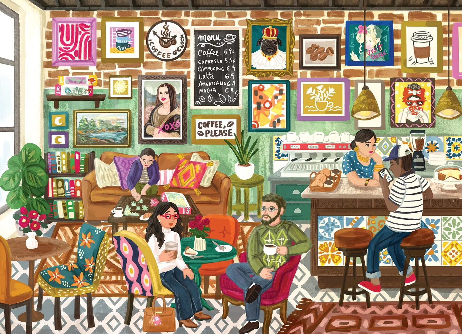 Cobble Hill Coffee Please puzzle 1000 piese cafenea