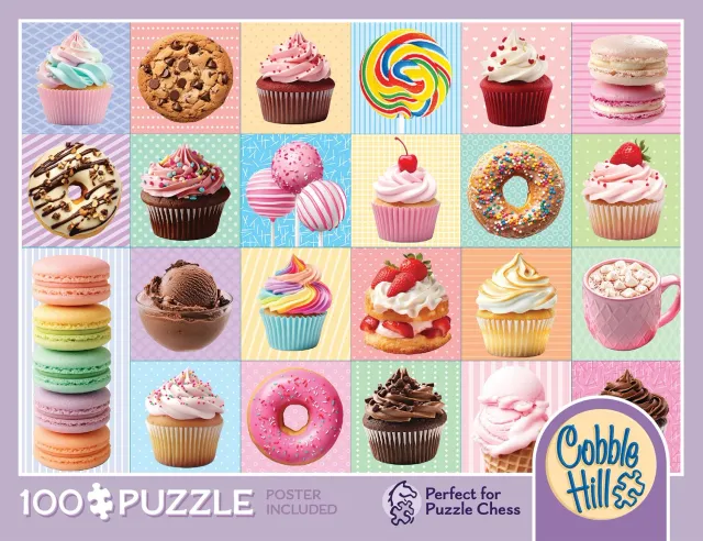 Cobble Hill Yum Yums puzzle 100 piese dulciuri