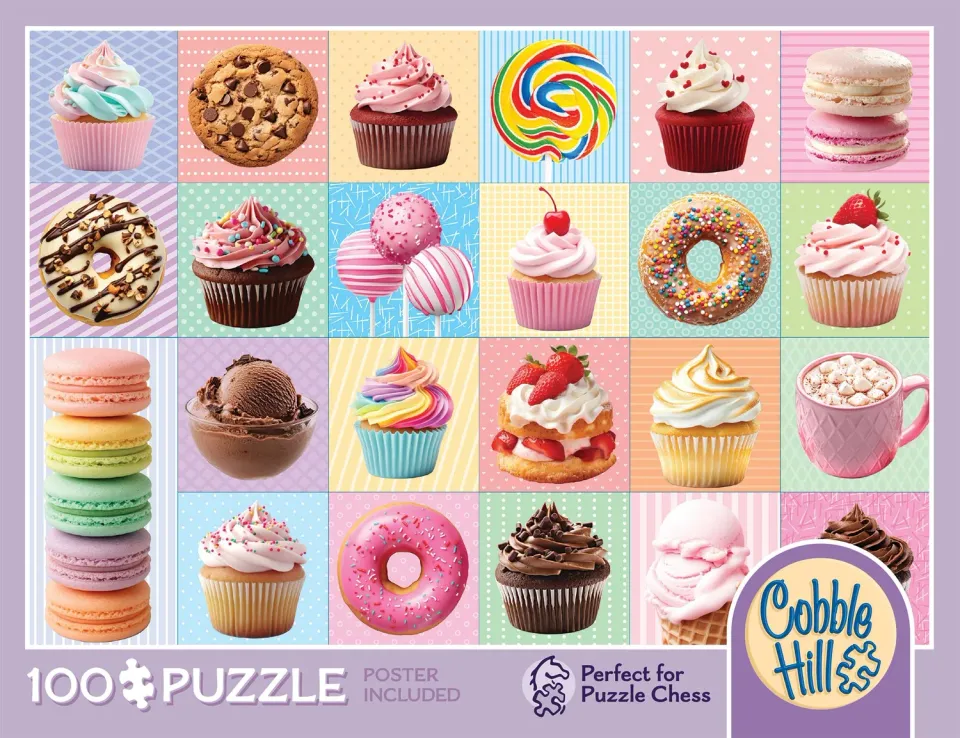 Cobble Hill Yum Yums puzzle 100 piese dulciuri