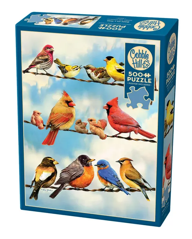 Cobble Hill Birds on a Wire puzzle 500 piese pasari