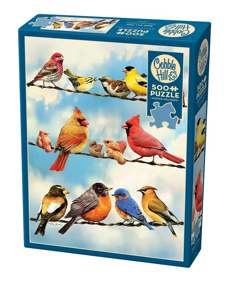 Cobble Hill Birds on a Wire puzzle 500 piese pasari