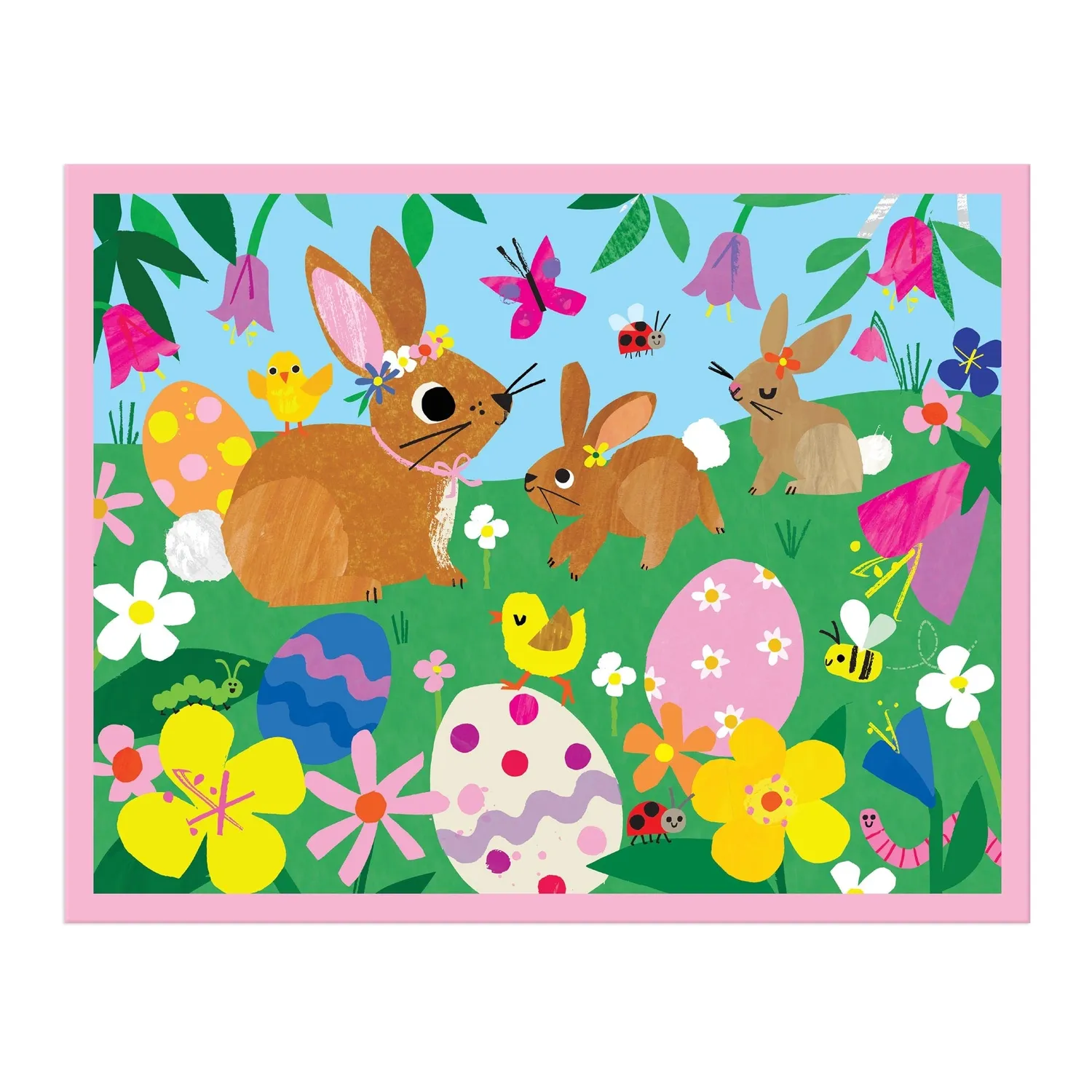 Mudpuppy Spring Bunnies puzzle husă 12 piese 2+ ani