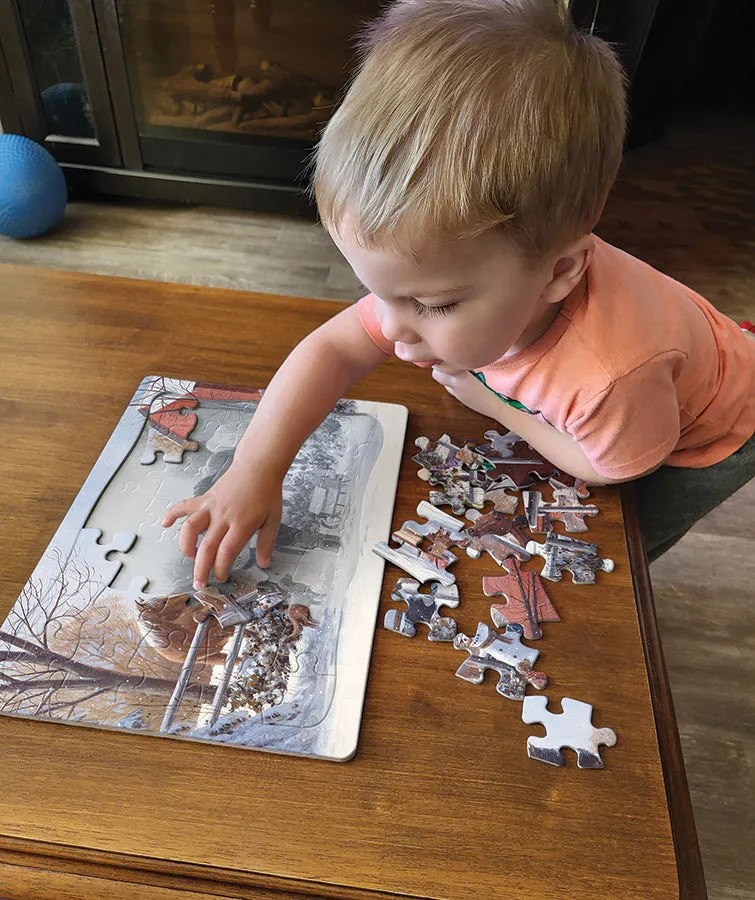 Cobble Hill Chestnut and Acorn puzzle tava 35 piese copii