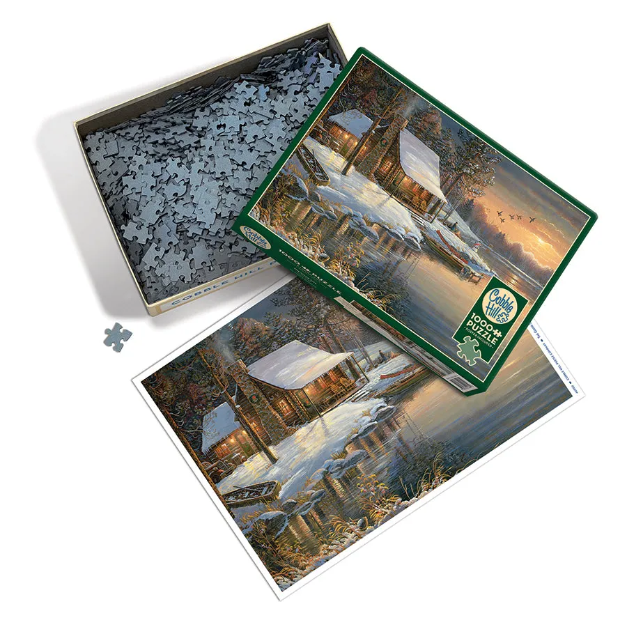 Cobble Hill The Good Life puzzle 1000 piese cabană