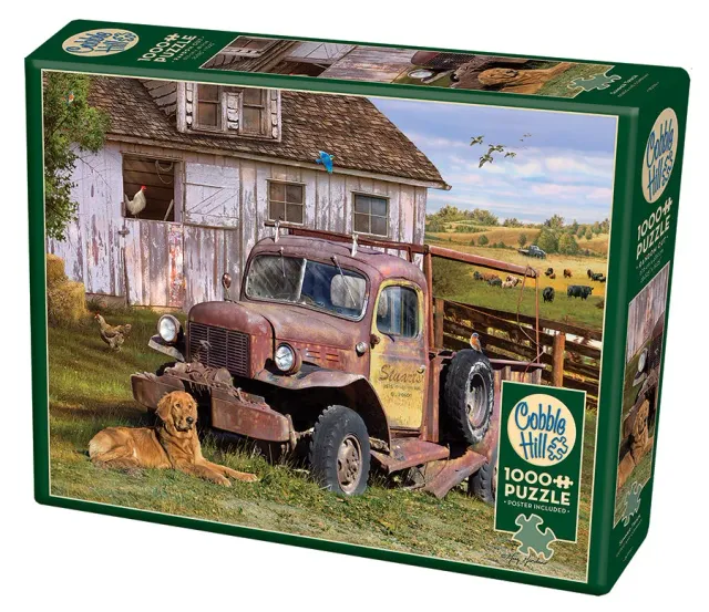 Cobble Hill Summer Truck puzzle 1000 piese vintage