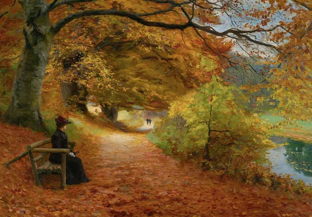 Mosaic Puzzles Wooden Path Autumn puzzle lemn 500 piese