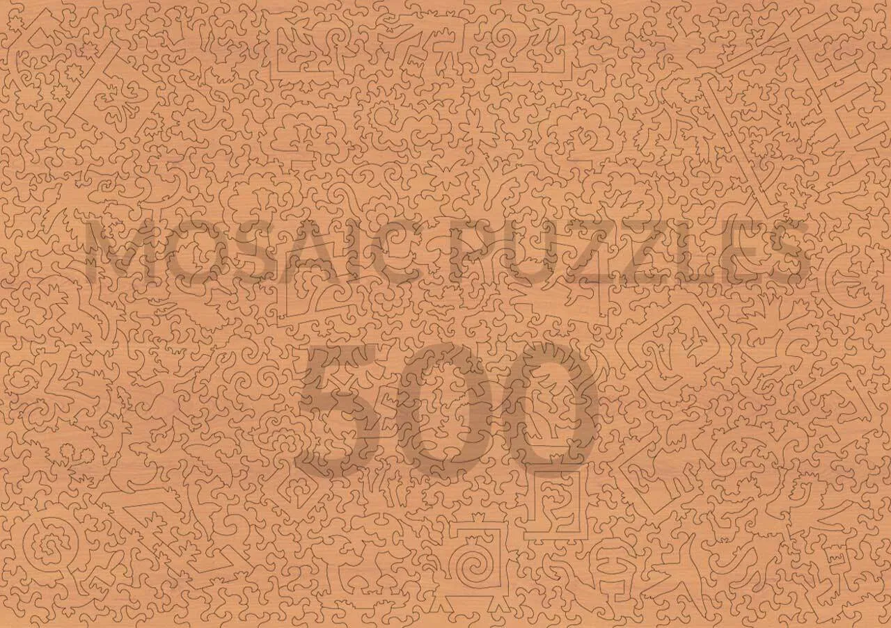 Mosaic Puzzles Biscuits Mucha puzzle lemn 1000 piese vintage