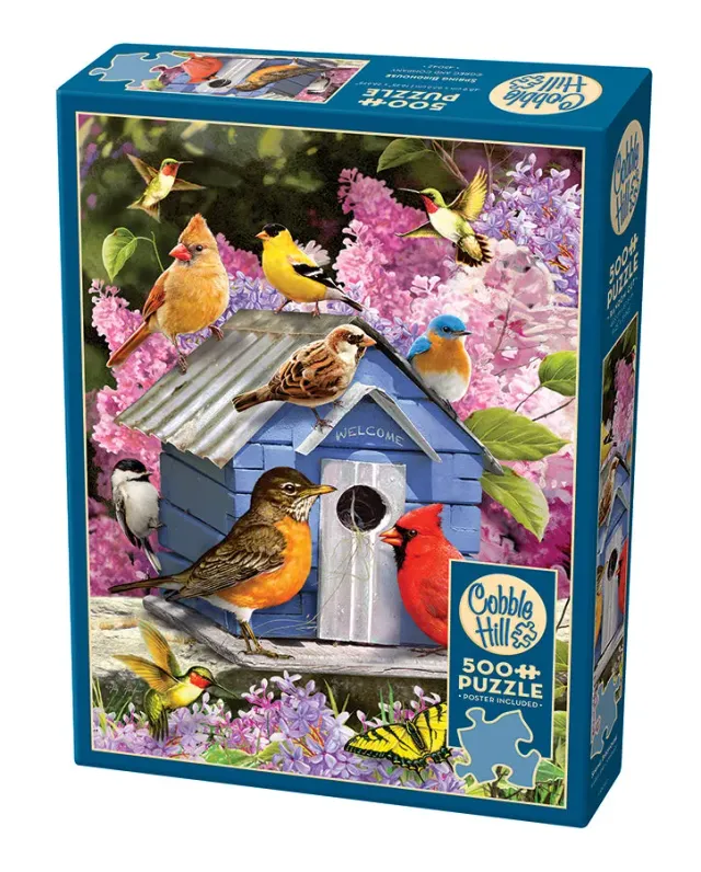 Cobble Hill Spring Birdhouse puzzle 500 piese pasari
