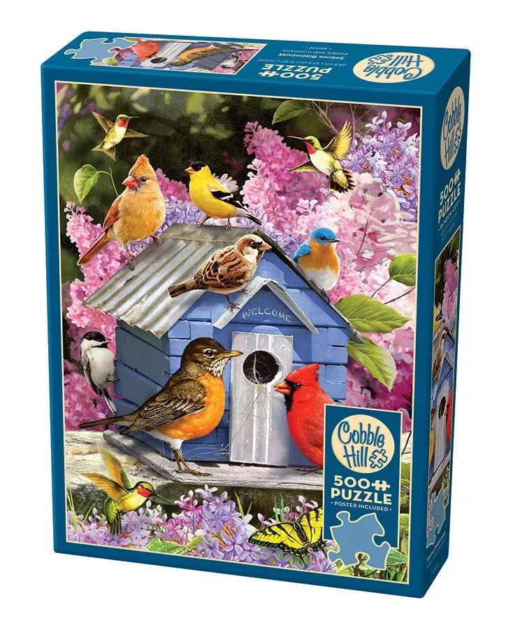 Cobble Hill Spring Birdhouse puzzle 500 piese pasari
