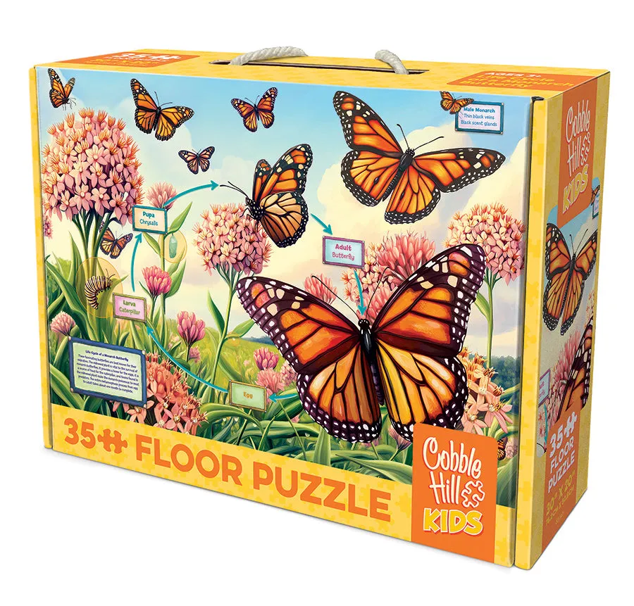 Cobble Hill Life Cycle of a Monarch puzzle podea 35 piese