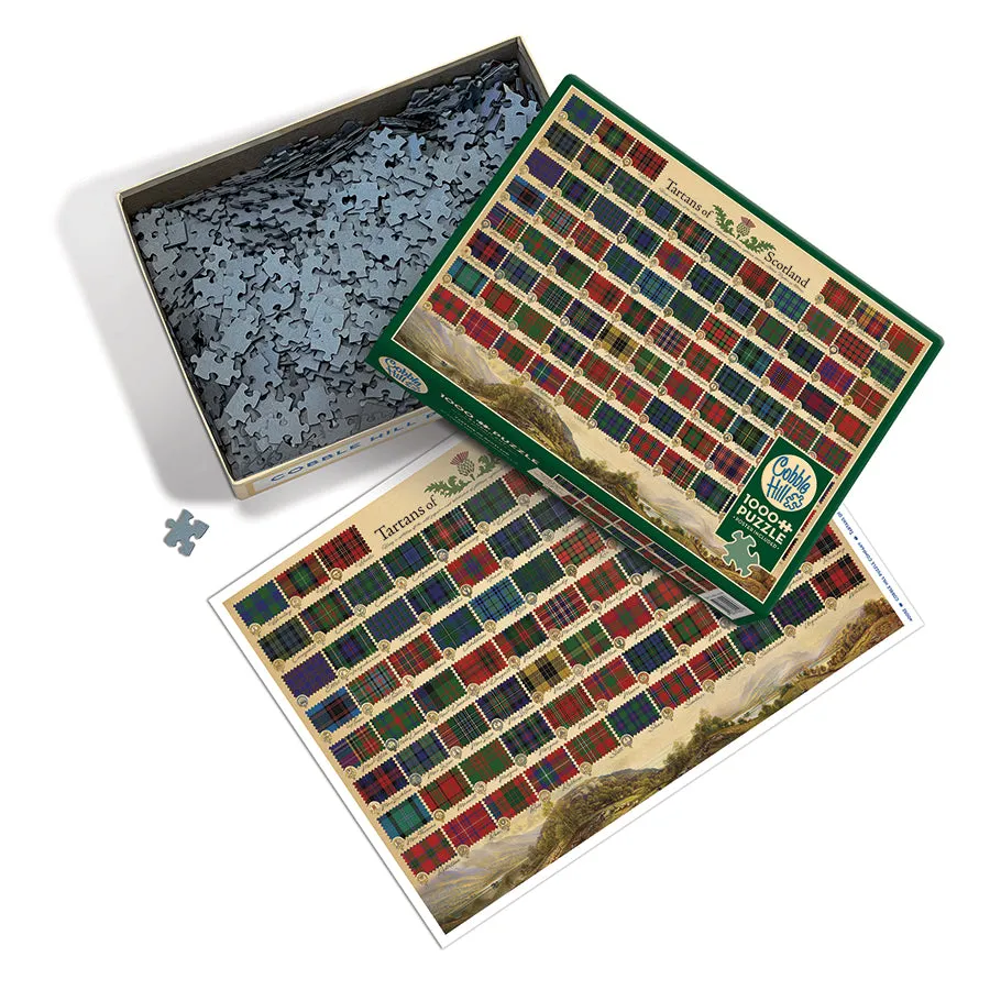 Cobble Hill Tartans of Scotland puzzle 1000 piese scoțian