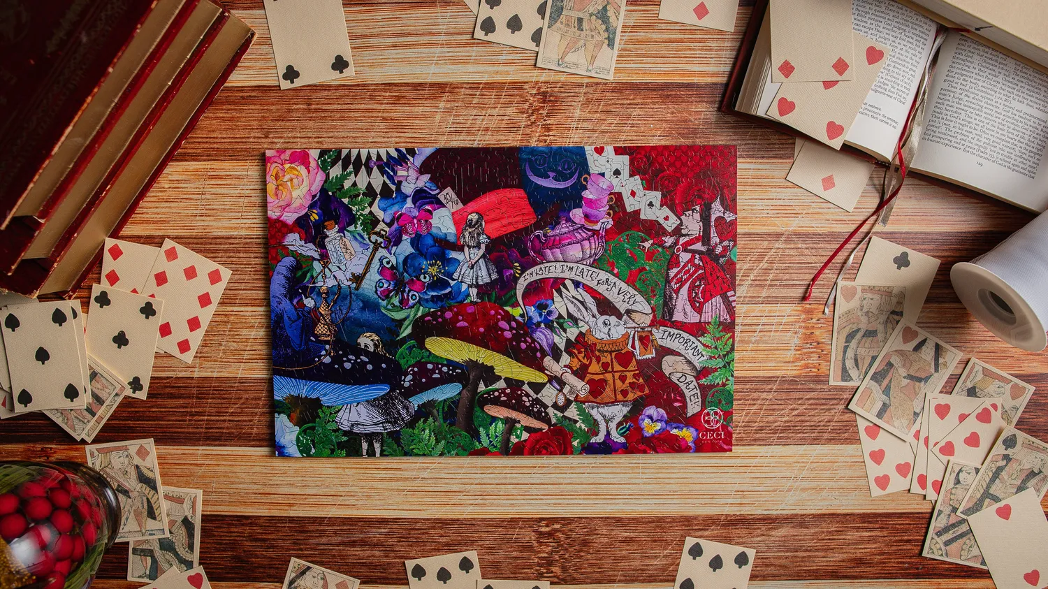 Mosaic Puzzles Alice in Wonderland puzzle lemn 500 piese fantezie