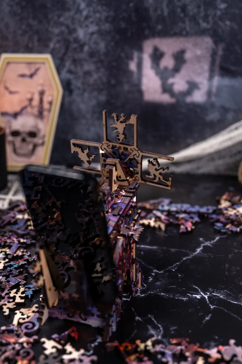 Mosaic Puzzles Heritage 3D Frightful Fun puzzle 500 piese 3D