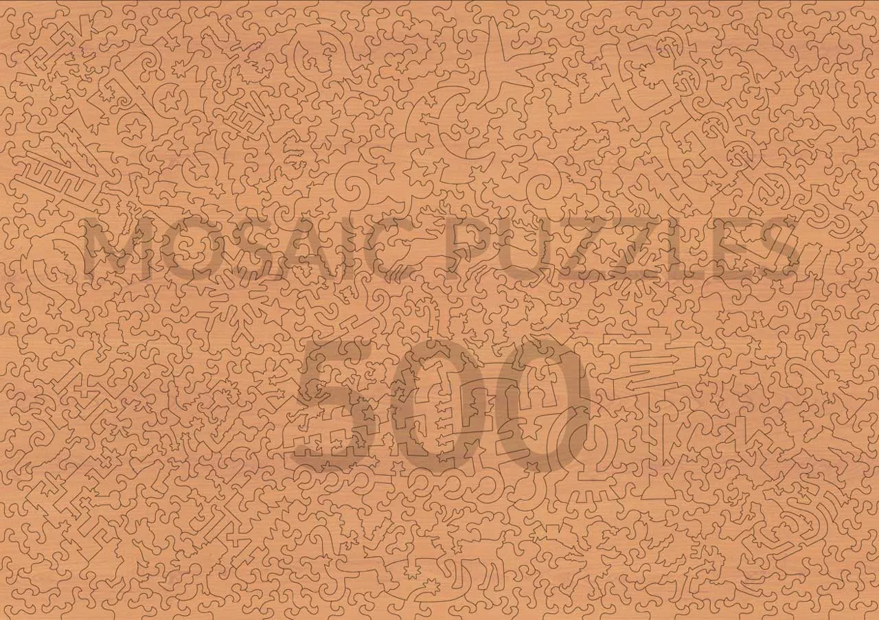 Mosaic Puzzles Signature The Christmas Railway puzzle lemn 500 piese
