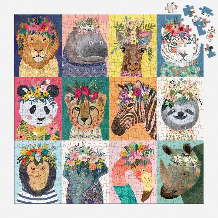 Mudpuppy Wild Spirit puzzle 500 piese 51x51 cm flori