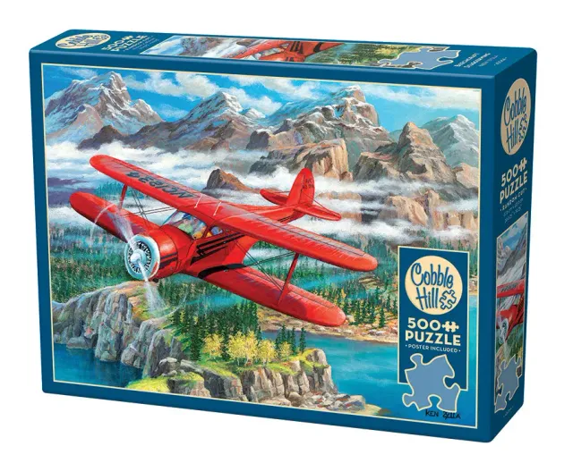 Cobble Hill Beechcraft Staggerwing puzzle 500 piese avion
