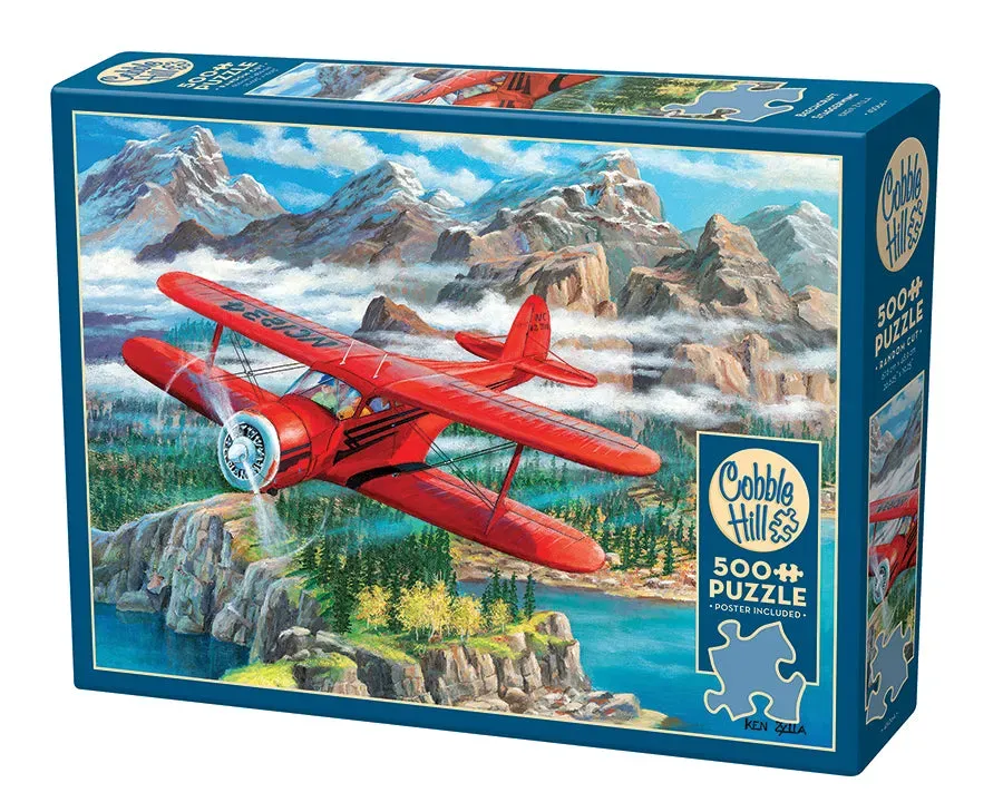 Cobble Hill Beechcraft Staggerwing puzzle 500 piese avion