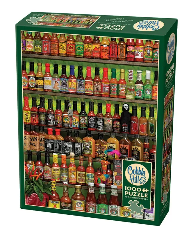 Cobble Hill Hot Hot Sauce puzzle 1000 piese picant