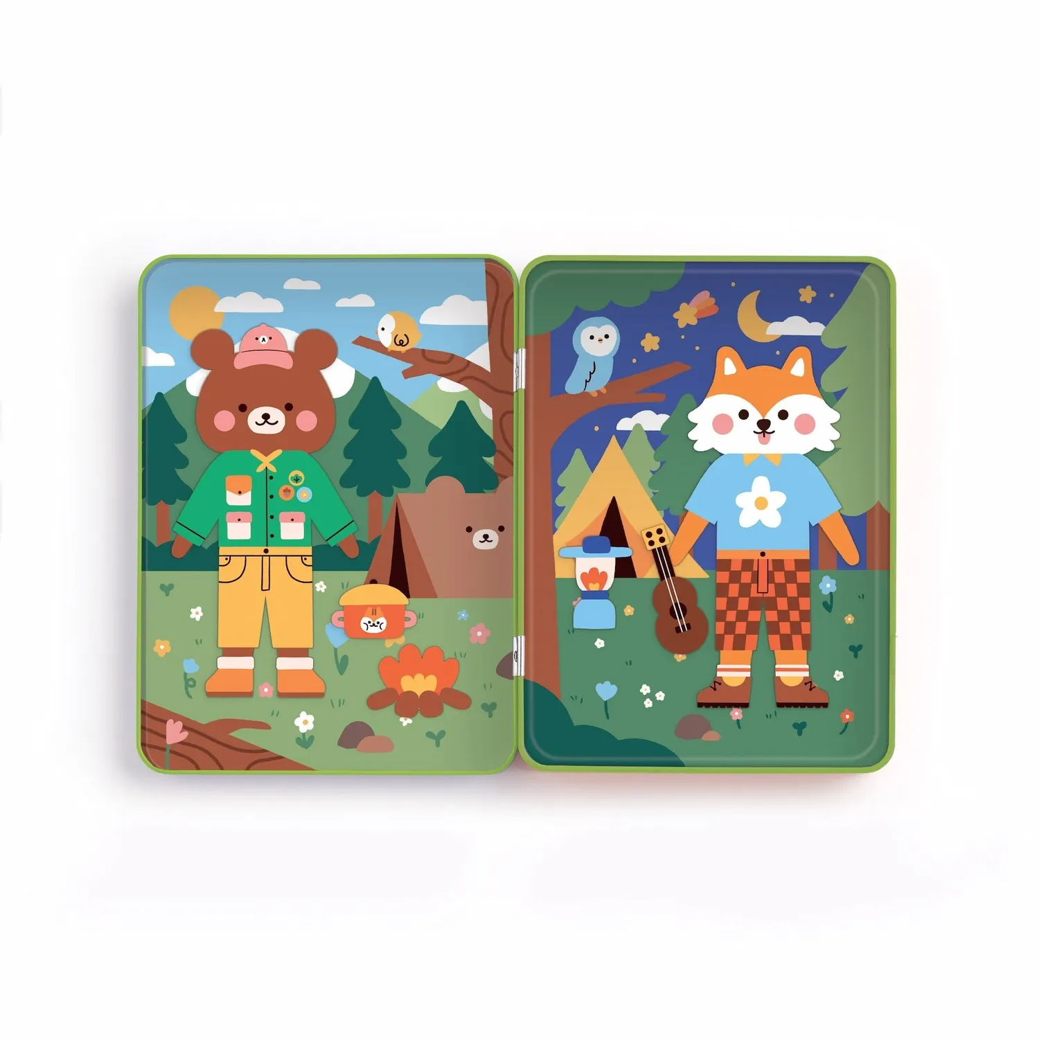 Mudpuppy Happy Camper set magnetic joaca 45 magneti camping
