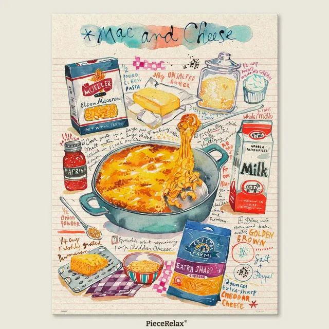 PieceRelax Mac and Cheese U1081 puzzle 1008 piese culinar