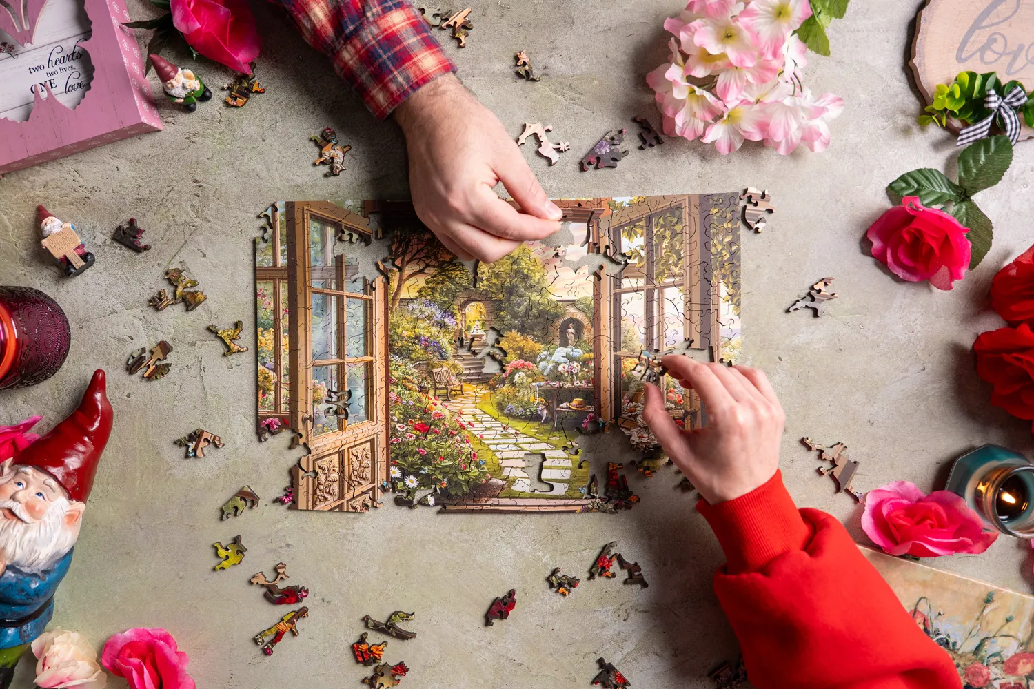 Mosaic Puzzles Morning in the Conservatory puzzle lemn 1000 piese sera