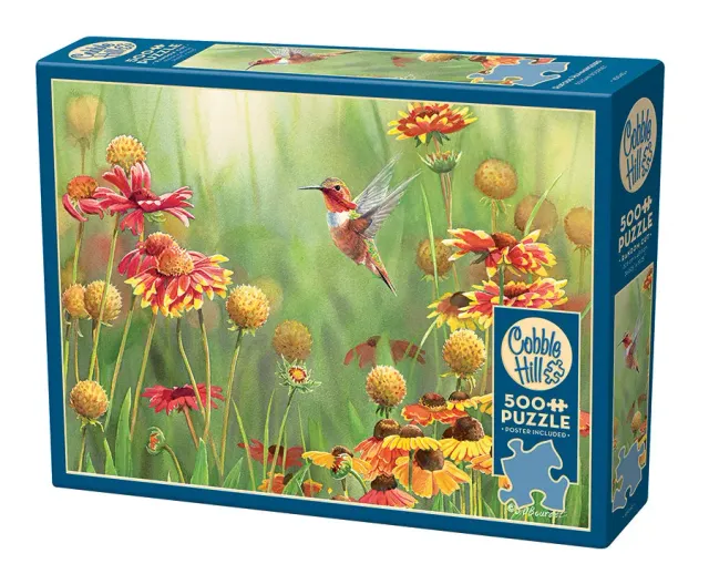 Cobble Hill Rufous Hummingbird puzzle 500 piese colibri