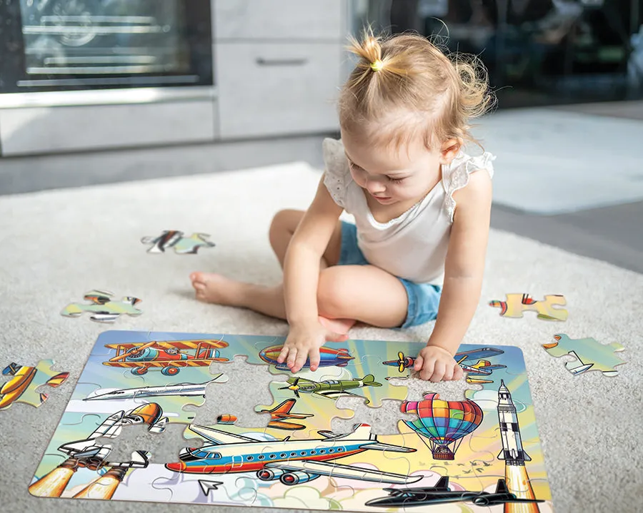 Cobble Hill Flight puzzle podea 35 piese avioane