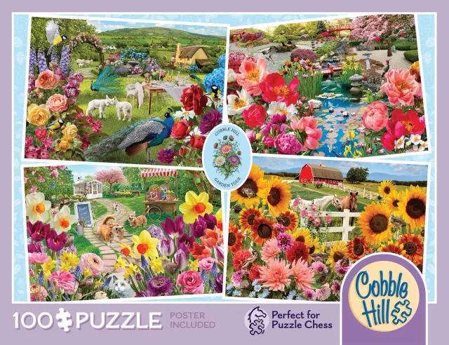 Cobble Hill Garden Tour 46015 puzzle 100 piese colaj floral