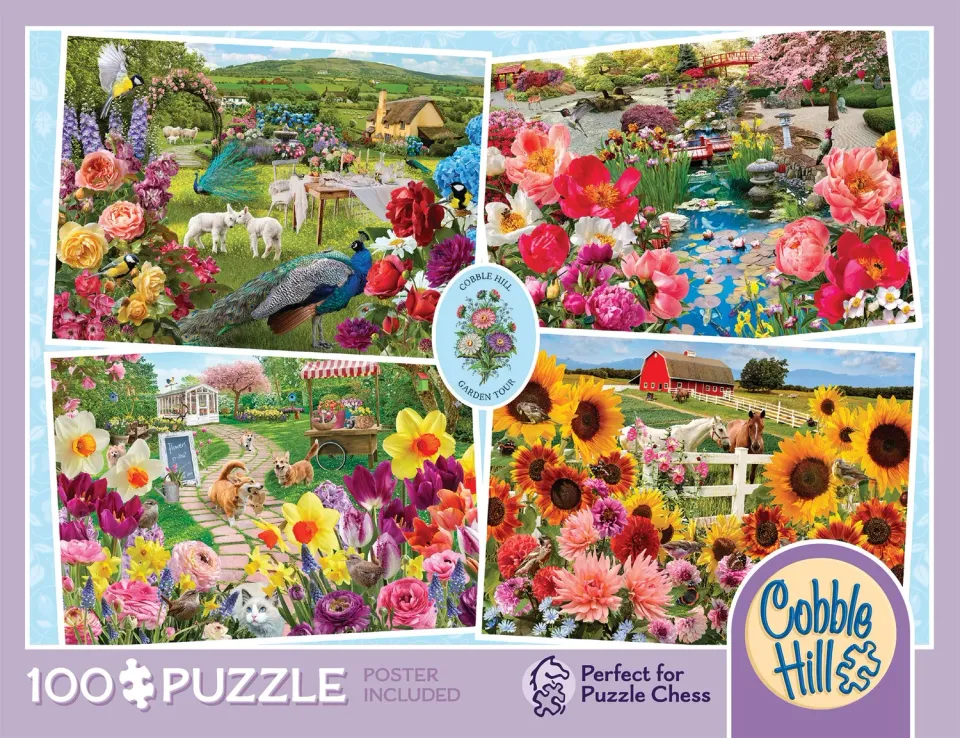 Cobble Hill Garden Tour 46015 puzzle 100 piese colaj floral