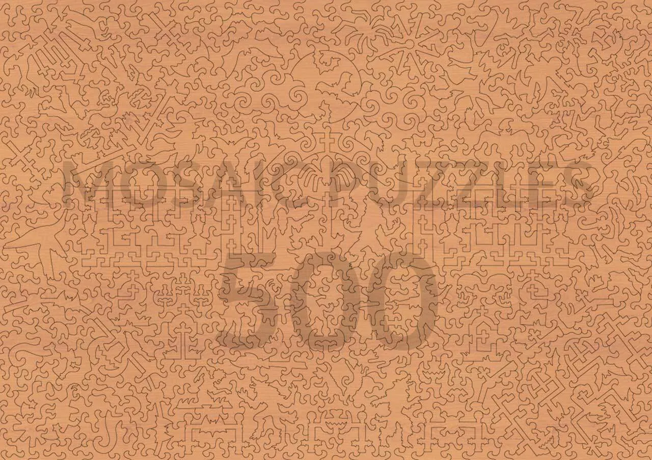 Mosaic Puzzles Where Magic Brews puzzle lemn 500 piese fantasy