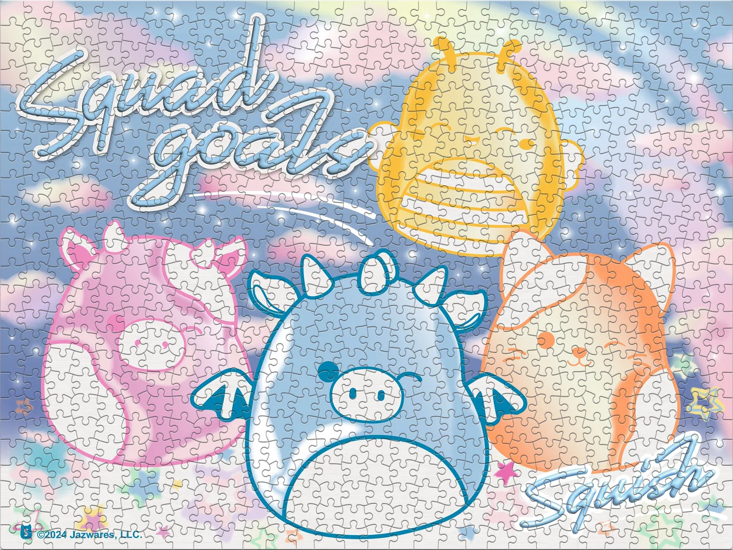 Buffalo Games Squish Squad puzzle 750 piese glitter
